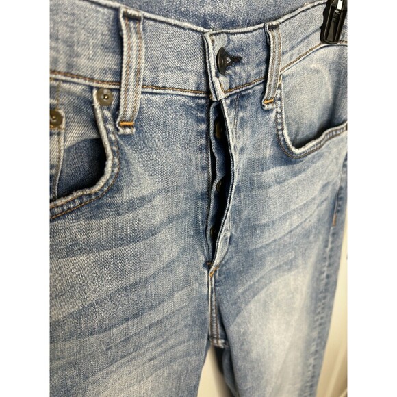 Rag & Bone Standard Issue Fit 2 Slim Jeans Men 34 Blue Medium Wash Button Fly - Picture 12 of 12